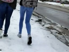 Cute College Sluts Walking Home