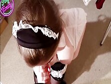 Housemaid Tiny Emily Gets Smashed By Landlord
