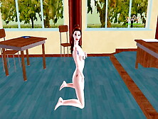 An Animated 3D Sex Video Of A Cute Teen Gitl Giving Nude Posed Inside The Classroom