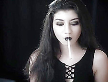Smoking Goth Girl