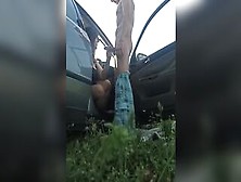 Outdoor Sex,  Dogging Wife In Car