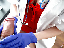 Pov Handjob By Hot Nurse Eva Myst In The Doctors Office: Give Me Your Semen Sample