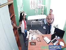 Fakehospital Double Cum For Tight Ebony Pussy