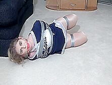 Holly Cheerleader Taped And Tickled