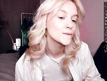 Blonde Teen Camgirl - Homemade Solo On Webcam