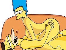 |The Simpsons| Marge Bouncing On The Lenny´s Penis