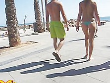 Couple Getting Ready For The Nudist Beach Today