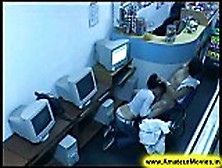 Amateur - Brasilian Couple In Internet Cafe