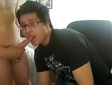 Gay Nerdy Roommate Sucking And Getting Fucked