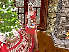 Red Christmas Light Dress