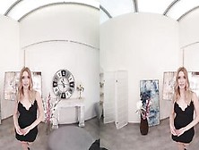 19 Year Old Blonde Freya Mayer Is Willing To Do Anything For Making An Art Sale Vr Porn