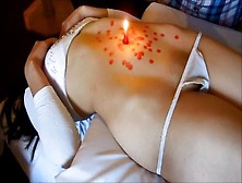 Sexy Girl Nude Belly Wax Torture Navel Play Big Ass Hot Belly Punch Torture