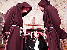 Dirty Nun Fucked By Two Guys In Pussy And Mouth And She Wants More
