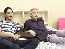 Teen Blonde Kissing Guy Gay First Time They Embark With