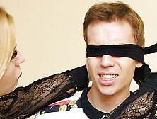 Mom Teaches Blindfolded Stepson Anal Bizarre
