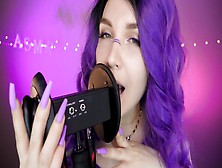 Kitty Klaw Asmr - Purple - Licking & Mouth Sounds