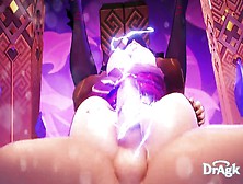 Raiden Shogun Orgasm And Gets Creampied And Roughly Drilled In A Full Vaginal Nelson With X Ray View