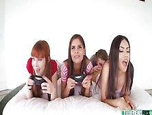 Rose Darling,  Katya Rodriguez,  Alexa Nova Gamer Girls Loved Penis