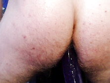 Fur Covered Ginger Rump Close Up Fucktoy Rail