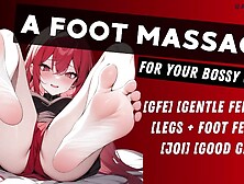 [F4F] A Foot Massage For Your Bossy Girlfriend