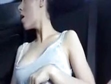Hot Girl Masturbating In Car