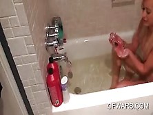 College Teen Beauty Sucks Dick In Bathtub