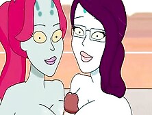 Rick And Morty - A Way Back Home - Sex Film Only - Part 45 Unity Double Boobjob! By Loveskysanx