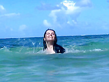 Milena Velba At The Beach