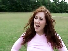 Redhead Teen Outdoors