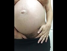 Pregnant And Getting Off In Leggings