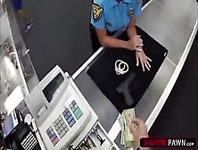 Big Ass Latina Police Woman Wants To Sell Her Weapon Gets Hammered