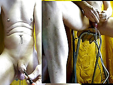 Lengthy Cock And Ball Torture Estim Sadomasochism Electrode Rosebud Ass + Cock 35Min