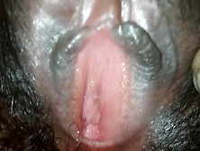 My Wife's Close-Up Juicy Pussy