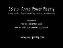 Annie Powerpissing And Shitting