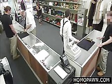 Hairy New Guy Sells His Stuff And Gets Anal Fucked In The Shop