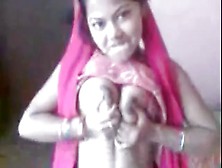 Indian Youngster Plays With Tits