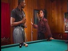Ebony Couple Prefers Fucking To Billiards