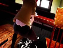 Mmd R18 Futa Short Chan In The Restaurant Caught Fapping In Public 3D Hentai