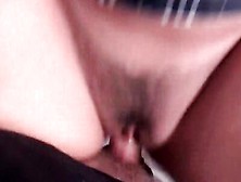 Big Tits Brunette Is Licking,  Sucking,  And Playing With A Fat Shaft