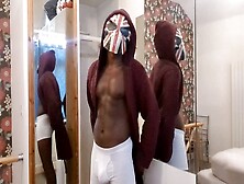 Masked Man,  Gay Huge Black Cock,  Ejaculation