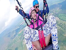Wet Pussy Squirting In The Sky 2200M High In The Clouds While Paragliding 18 Min