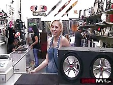 Slutty Bimbo Tries To Sell Her Ex Bfs Speakers Ends Up Fucked