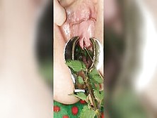 S&m Vagina Punishment - Speculum Stretched Nettles In Her Peehole & Twat Untill That Babe Voids Urine Herself