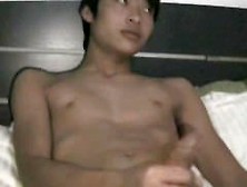 Cute Asian Boy With Big Monster Cock Jerk Off