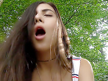 Horny Sexy Tourist Fucked In Forest