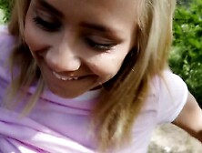 Colombian Blonde With Pleasure Practices Outdoor Sex For Money