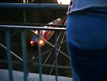 Wetting Jeans On A Bridge