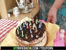 Mom Serves Her Son Cake And Pussy