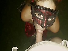 Red Riding Head Outdoor Bj Cums On
