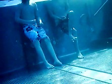 Friends Caught Masturbating In The Pool Public